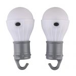 Tahoe Trails 2 Pack 60 Lumen Compact LED Lantern Tent Camp Light Bulb for Camping Hiking Fishing Emergency Lights, Battery Powered Portable Lamp