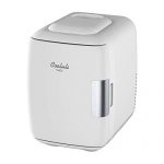 Cooluli Mini Fridge Electric Cooler and Warmer (4 Liter / 6 Can): AC/DC Portable Thermoelectric System w/ Exclusive On the Go USB Power Bank Option (White)