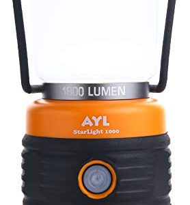 AYL LED Camping Lantern, Battery Powered LED with 1800LM, 4 Light Modes, Perfect Lantern Flashlight for Hurricane, Emergency Light, Storm, Power Outages, Survival Kits, Hiking, Fishing, Home and More