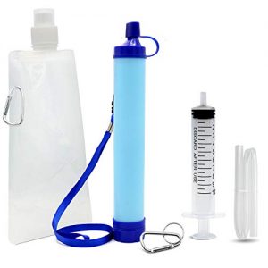 Lafiucy Personal Water Filter, Mini Water Filtration System,Water Filter Straw for Drinking, Hiking, Camping, Travel, Portable Gear Emergency