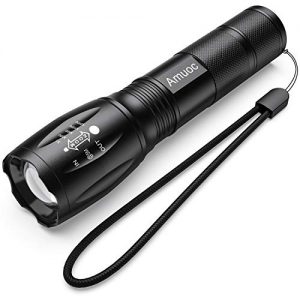 Flashlights, LED Tactical Flashlight S1000 - High Lumen, 5 Modes, Zoomable, Water Resistant, Handheld Light - Best Camping/Outdoor/Hiking/Flashlights/Gift-Giving/Emergency(Batteries Not Included)