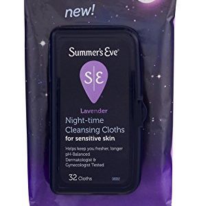 Summer's Eve Cleansing Cloths | Lavender | 32 Count | Pack of 1 | pH-Balanced | Dermatologist and Gynecologist Tested.