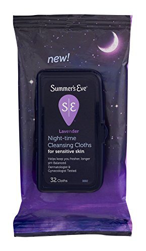 Summer's Eve Cleansing Cloths | Lavender | 32 Count | Pack of 1 | pH-Balanced | Dermatologist and Gynecologist Tested.