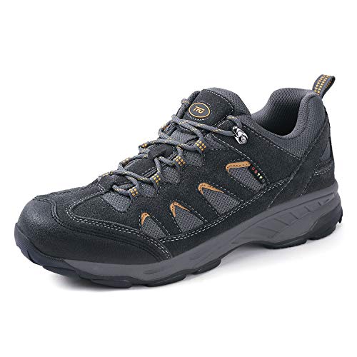 TFO Men's Outdoor Hiking Shoe Non-Slip Breathable Backpacking Camping Running Athletic Trekking Shoe Deep Gray