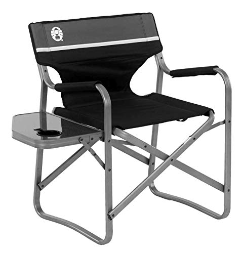 Coleman Camping Chair with Side Table | Aluminum Outdoor Chair with Flip Up Table