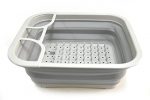 Dish Drainer with Drainer Board - Foldable Drying Rack Set - Image 4