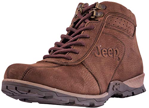 Jeep Arkansas 10427 Men's Boots Hiking Ankle High Leather Outdoor Camping Shoes (8, Ash)