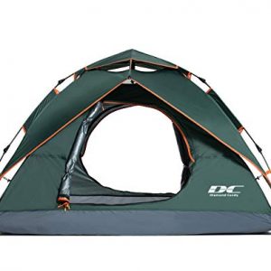 Diamond Candy Pop Up Tent 2-3 Person Waterproof Tents for Camping, Black Green