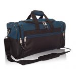 Medium Duffle Bag Duffel Bag in Black and Navy Blue Gym Bag