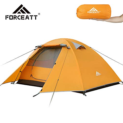 Forceatt 2 Person Camping Tent, Professional Waterproof and Windproof and Pest Proof. Lightweight Backpacking Tent Suitable For Hiking, Outdoor, Mountaineering and Travel