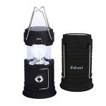 Edomi LED Camping Lantern Solar Flashlight Camping Light USB Rechargeable Outdoor Survival Torch for Emergency Hurricane Tent Fishing Camp Indoor Portable Collapsible Lamp with Batteries