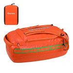Gonex 60L Water Repellent Duffel Bag Backpack Outdoor Heavy Duty Duffle Bag with Backpack Straps for Hiking Camping Travelling Cycling for Men Women Orange