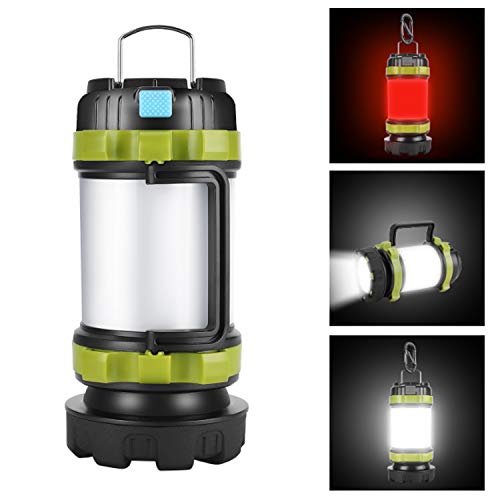 Lantern Rechargeable Camping Flashlight 4000mAh Power Bank 