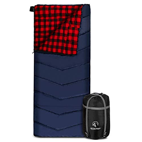 Cotton Flannel Sleeping Bag for Adults with Compression Sack Opinion ...