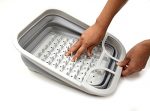 Dish Drainer with Drainer Board - Foldable Drying Rack Set - Image 6