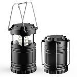 Fullfun 2pcs Outdoor Portable Lantern Collapsible Tent Lamp Waterproof Outdoor Camping LED Hiking Light