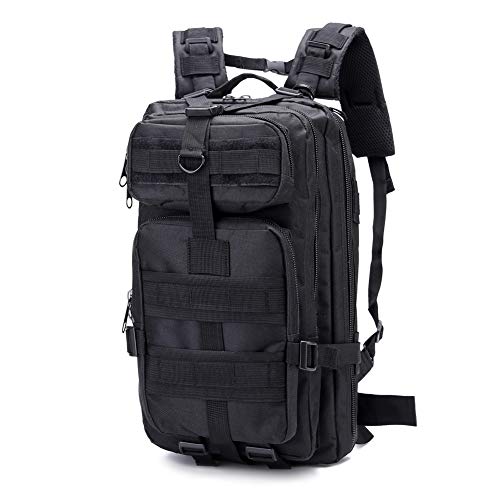SZYT Military Tactical Backpack Daypack Bag for Hiking Camping Outdoor Sport Black