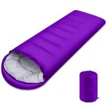 Sleeping Bag, Lightweight 3 Season Weather Sleep Bags for Kids Adults Girls Women, Cotton Hollow Filled 5-20 Degree for Backpacking/Hiking/Naturehike/Camping/Mountaineering with Compression Sack