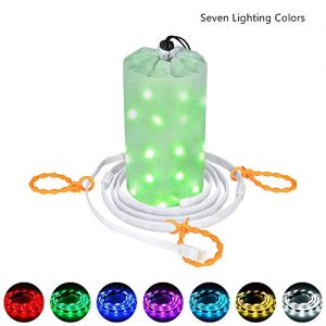 Dust2Oasis Camping Lights String, Portable Outdoor Camping Tent Light Lantern USB Powered LED Rope Light Strip Light for Camping,Hiking,Safety,Emergencies,Garden,Party, Bedroom Deco (Multi Color)