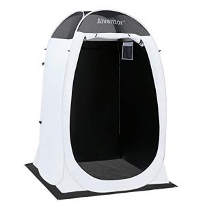 Alvantor Shower Tent Changing Room Outdoor Toilet Privacy Pop Up Camping Dressing Portable Shelter Teflon Coating Fabric 4’x4’x7' Patent