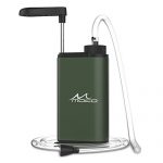 MoKo Portable Water Filter, Emergency Personal Camping Water Purifier, with Internal Carbon and Ultra Filter Assembly, 0.01 Micron Absolute Hollow Fiber Membrane, BPA Free, Matte Finish Army Green
