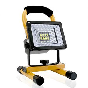 [15W 24LED] Spotlights Work Lights Outdoor Camping Lights, Built-in Rechargeable Lithium Batteries (With USB Ports to charge Mobile Devices)