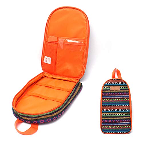 NatSumeBasics Travel Camping Cooking Utensils Organizer Bag Orange Portable Storage Pouch for BBQ Camp Cookware Kitchen Accessories Kit Bag (Only 1pc Orange Bag)