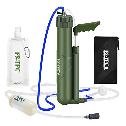 FS-TFC Portable Water Filter 0.0001 Micron Super-high Precision Water Purification Survival Gear for Hiking, Camping, Travel, and Emergency Preparedness