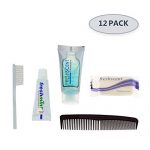 12 Kits - Bulk Case of Wholesale Basic Hygiene & Toiletry Kits for Men, Women, Travel, Charity