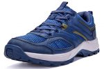 CAMEL CROWN Hiking Shoes for Men Tennis Trail Running Backpacking Walking Shoes Comfortable Slip Resistant Sneakers Lightweight Athletic Trekking Low Top Boot Blue 11D(M)