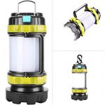 LED Camping Lantern,Flashlights Lanterns,Rechargeable Tent Light,4 Light Modes, 3600mAh Power Bank, IPX4 Waterproof, Perfect for Hurricane Emergency, Outdoor, Hiking and Home
