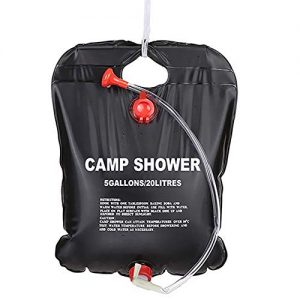 Shower Bag Outdoor 5Gallons/20L Portable Camping Shower Bag with On/Off Switchable Shower Head and Removable Hose for Swimming Beach Hiking Traveling