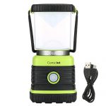 Consciot LED Camping Lantern Rechargeable, 4400mAh Power Bank, Dimmable with 1000LM, 4 Light Modes, IPX4 Water Resistant, Portable for Camping, Hiking, Emergency, Power Outage, USB Cable Included