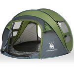 HUI LINGYANG 4 Person Easy Pop Up Tent-Automatic Setup Sun Shelter for Beach- Instant Family Tents for Camping, Hiking and Traveling