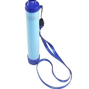 Survival Water Filter for Camping Gear and Accessories Portable Hiking Kit, Prepper Gear and Supplies, and Backpacking Equipment for Emergency Supplies Essentials Water Pump Survival Kit