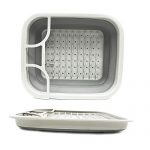Dish Drainer with Drainer Board - Foldable Drying Rack Set - Image 5
