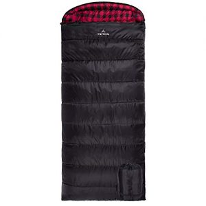 TETON Sports 101R Celsius XXL -18C/0F Sleeping Bag; 0 Degree Sleeping Bag Great for Cold Weather Camping; Black, Right Zip