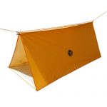 UST Tube Tarp and Camping Shelter with Compact, Multifunctional Use and Reversible and Flame Retardant Construction for Emergency, Hiking, Camping, Backpacking and Outdoor Survival