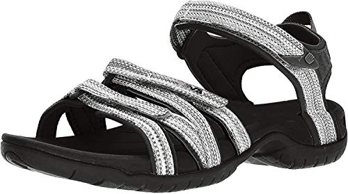 Teva Women's W Tirra Sport Sandal, Black/White Multi, 11 M US