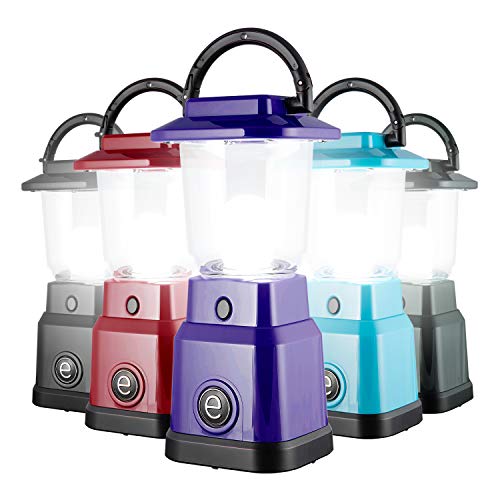 Enbrighten LED Mini Camping Lantern, Battery Powered, 200 Lumens, 40 Hour Runtime, 3 Light Levels, Ideal for Hiking, Outdoors, Emergency, Snow, Hurricane and Storm, Purple, 49562