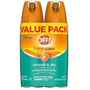 OFF! Family Care Insect and Mosquito Repellent I, Smooth and Dry Bug Spray for the Beach, Backyard, Picnics and More, 4 oz. (Pack of 2)