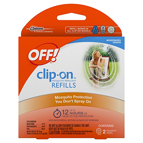 OFF! Clip-On Mosquito Repellent Refill, Works on All OFF! Brand Clip-On Repellent Units, 2 Count