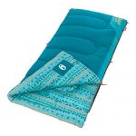 Coleman Kids Sleeping Bag | 50°F Sleeping Bag for Kids | Cool Weather Sleeping Bag, Teal