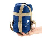 ECOOPRO Warm Weather Sleeping Bag - Portable, Waterproof, Compact Lightweight, Comfort with Compression Sack - Great for Outdoor Camping, Backpacking & Hiking-83 L x 30" W Fits Adults (dark blue)