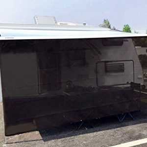 Tentproinc RV Awning Sun Shade 7' X 15'3'' Brown Screen Sunshade Complete Kits Motorhome Camping Trailer Canopy UV Sunblock Shelter - 3 Years Limited Warranty