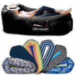 Chillbo SHWAGGINS 2.0 Best Inflatable Lounger Portable Hammock Air Sofa and Camping Chair Ideal Gift Inflatable Couch and Beach Chair Camping Accessories for Picnics & Festivals (Black)