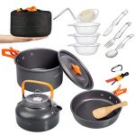 15pc Camping Cookware Mess Kit - The Ultimate Outdoor Culinary Companion