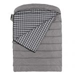Core 40 Degree Double Sleeping Bag for Backpacking, Camping, or Hiking - Fits Queen Size Air Bed for Adult, Teens, and Kids