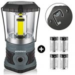Monomax LED Camping Lantern Battery Powered 1500 Lumen COB Camping Light 4D Batteries(Included) Perfect for Camp Hiking Emergency Kit