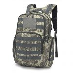 Mardingtop 25L Tactical Backpacks Molle Hiking daypacks for Motorcycle Camping Hiking Military Traveling 25L-Camo Grid